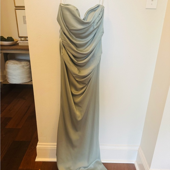 MANIJU Dresses & Skirts - Elegant Sage Green Formal Gown